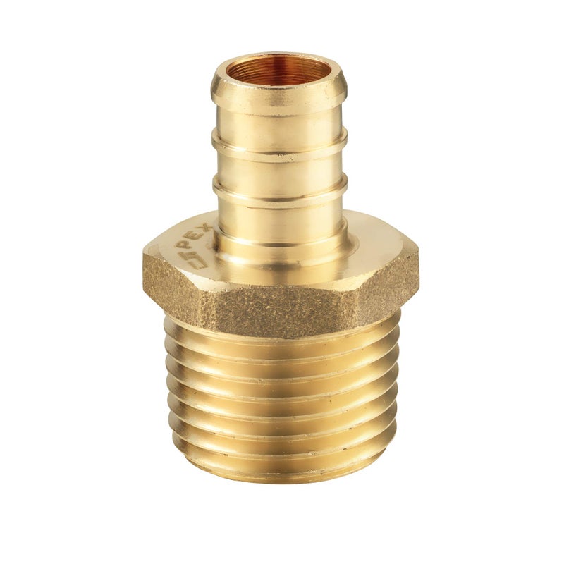 EFIELD (Pack of 5) EFIELD Pex 1/2 Inch x 1/2 Inch Male NPT Adapter Brass Crimp Fittings (PEX1807017-5PCS) - Image 3